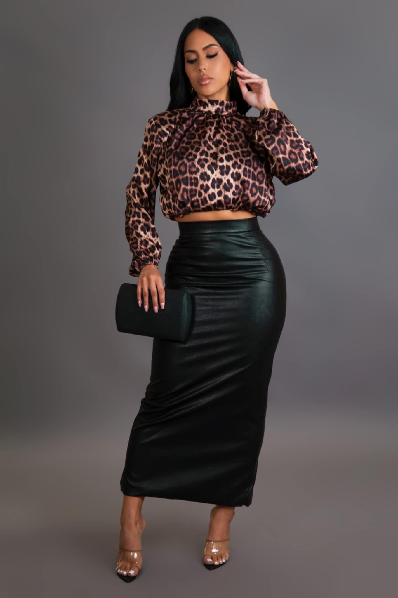 Luxe in Leopard Crop Top